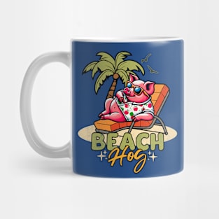 Summer Beach Pig Mug